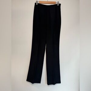 Lafayette 148 Silk Black Trousers Dress Pants Silk Luxe Stretch Studio Pant